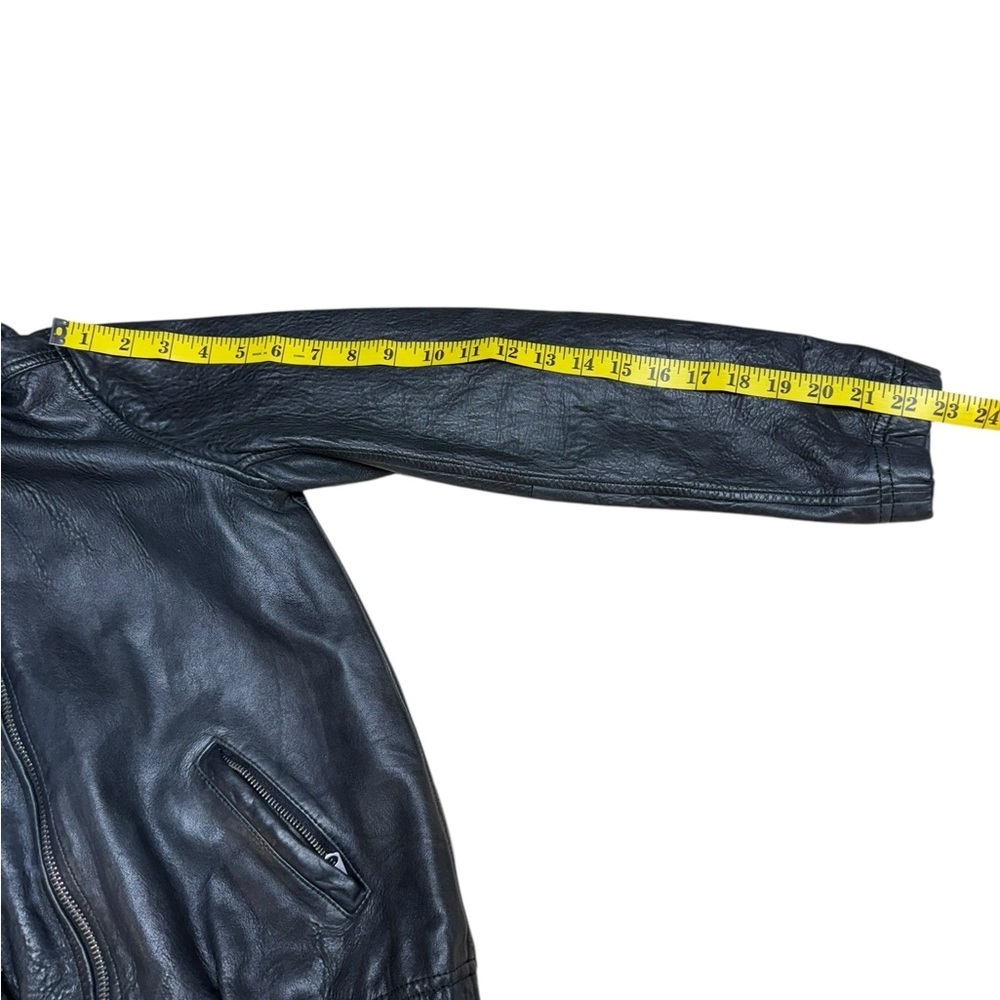 Lucky Brand Ana 100% Lamb Leather Jacket Moto Full Zip Womens Size XS Bomber - Picture 13 of 16